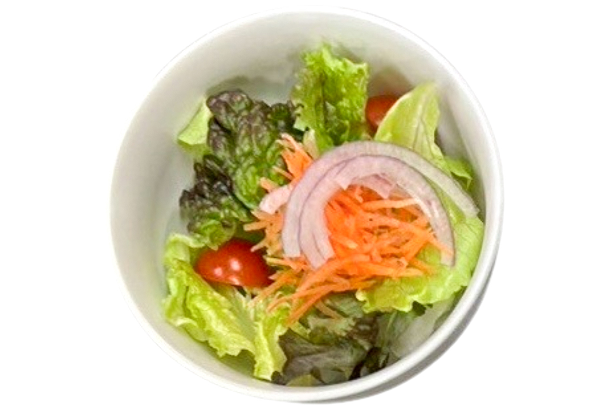 サイドメニューの特製サラダ